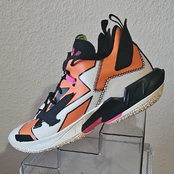 AIR Jordan Why Not  Zer0.4 Orange and Black Athletic Shoes main image 13